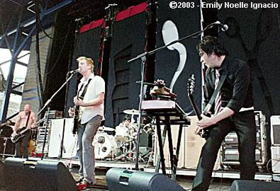 thumbnail image of Nick Oliveri, Nick Homme, Joey Castillo, and Troy Van Leeuwen from Queens of the Stone Age