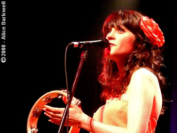 photo of Zooey Deschanel from She and Him in Atlanta, GA